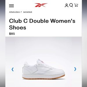 Reebok women’s tennis shoes white size 5